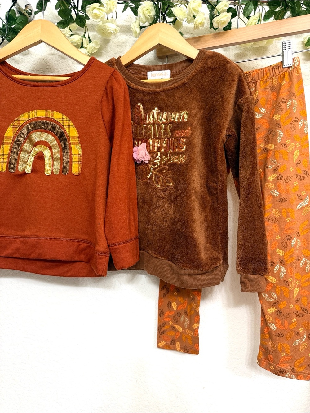Kensie Girl Btween • Girls Fall 3 Piece Outfit Bundle Tops Leggings Size 6/7